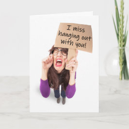 Social Distancing Coronavirus I恋しく思のぶら下がったアウト シーズンカード