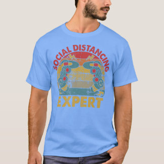 Social Distancing Epert Video Game Player Console  Tシャツ