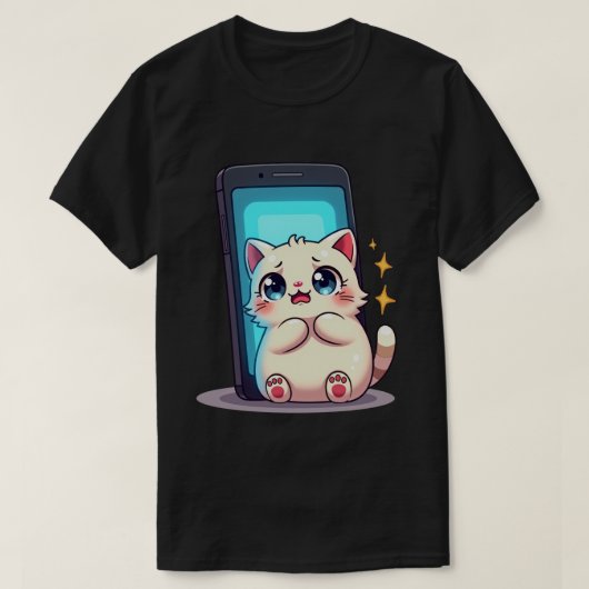 Social Media Anxiety Introvert Feed Refresh Avoida Tシャツ (デザイン正面)