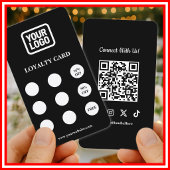Social Media Connect With Us QR Code Loyalty Card 名刺