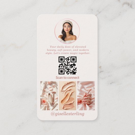 Social Media Influencer Instagram TikTok 名刺 (裏面)