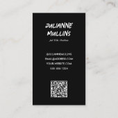 Social Media Influencer QR Code 名刺 (裏面)