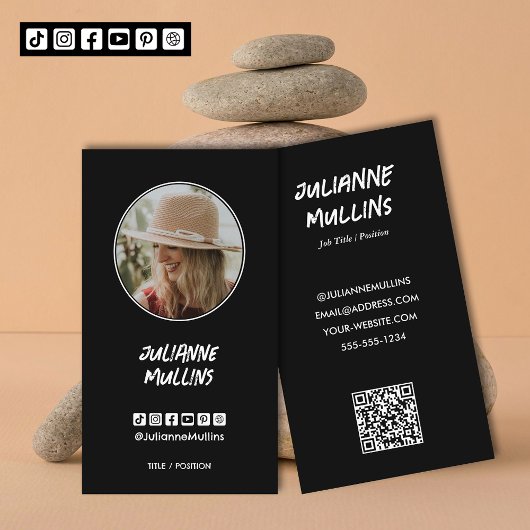 Social Media Influencer QR Code 名刺