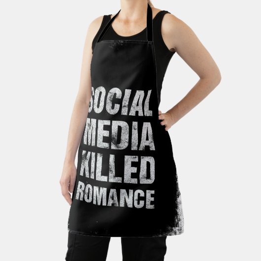Social Media Killed Romance エプロン (インサイチュ)