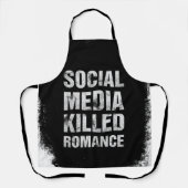 Social Media Killed Romance エプロン (正面)