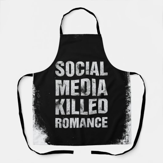 Social Media Killed Romance エプロン (正面)