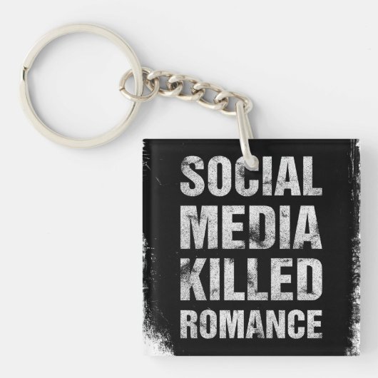 Social Media Killed Romance キーホルダー (正面)