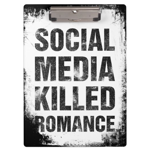 Social Media Killed Romance クリップボード (正面)
