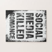 Social Media Killed Romance ジグソーパズル (横)