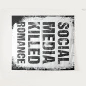 Social Media Killed Romance タペストリー (正面(横))