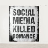 Social Media Killed Romance タペストリー (正面)