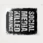 Social Media Killed Romance タペストリー (正面(横))