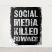 Social Media Killed Romance タペストリー (正面)