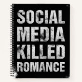 Social Media Killed Romance ノートブック (正面)