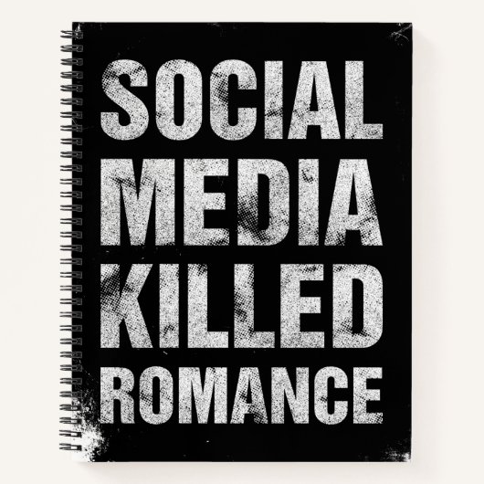 Social Media Killed Romance ノートブック (正面)