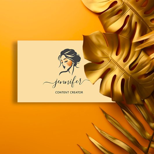 Social Media ManagerコンテンツクリエーターQRイエロー 名刺