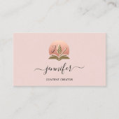 Social Media Managerコンテンツ作成者ロゴQRMonogam 名刺 (正面)