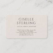 Social Media Manager 名刺 (正面)