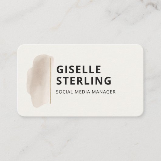 Social Media Manager  名刺 (正面)