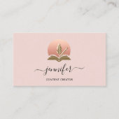 Social Media Manager Content CreatorロゴQRコード 名刺 (正面)