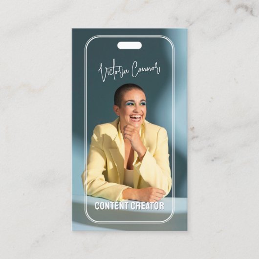 Social Media Manager Content Creator QR Code 名刺 (正面)