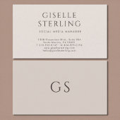 Social Media Manager Luxury Neutral Modern 名刺