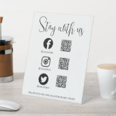 Social Media QR Connect Display Stand feedback 台座サイン (インサイチュ)