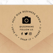 Social Medial Rubber Stamp | Follow Us Business ラバースタンプ