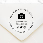 Social Medial Rubber Stamp | Follow Us Business ラバースタンプ