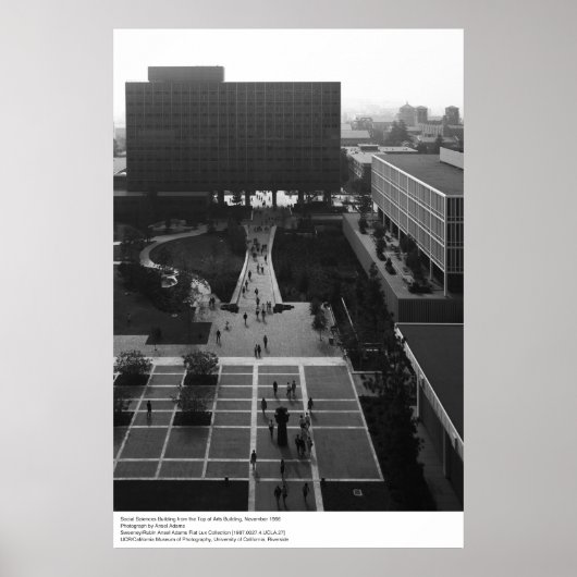 Social Sciences建物, UCLA, 1966 ポスター (正面)