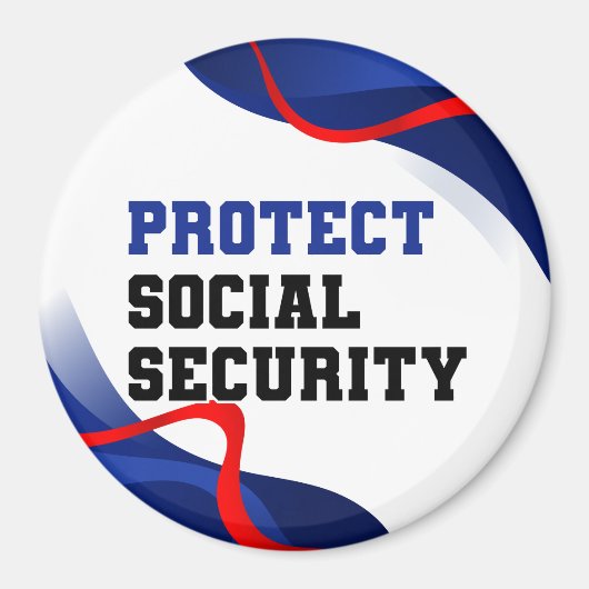 Social Security Political Anti Trump Accessory マグネット (正面)