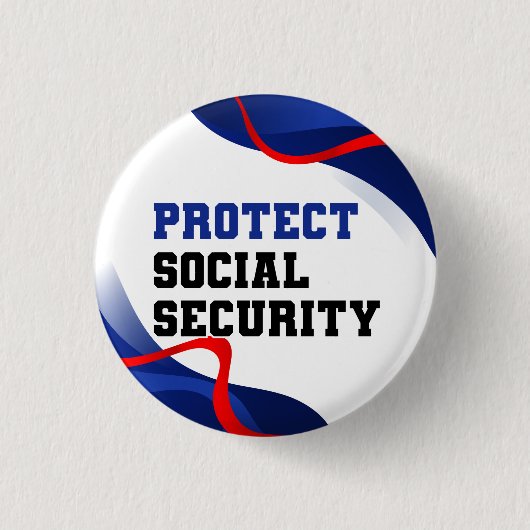 Social Security Political Anti Trump Accessory 缶バッジ (正面)