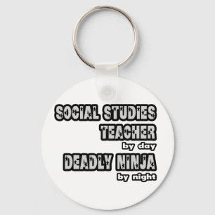 Social Studies Teacher ...Deadly Ninja キーホルダー