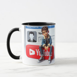 Social Vibes Mug Youtubeロゴデザイン マグカップ