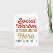 Social Work Month - Social Worker Hero カード (正面)