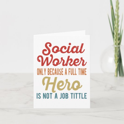 Social Work Month - Social Worker Hero カード (正面)