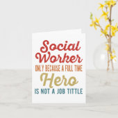 Social Work Month - Social Worker Hero カード (黄色い花)