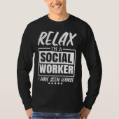 Social Worker for Community and School Social Work Tシャツ (正面)