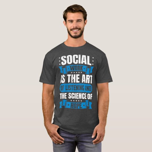 Social Worker  for Women Men Gift Tshirt Art Tシャツ (正面フル)