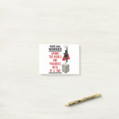 Social Worker Funny Progress Note Social Work ポストイット (デスク上)