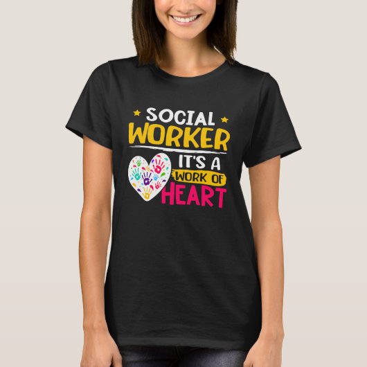 Social Worker It's A Work Of Heart 1 Tシャツ (正面)