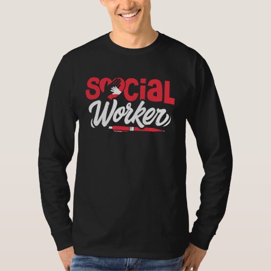 Social Worker LMSW LCSW Social Work Appreciation M Tシャツ (正面)
