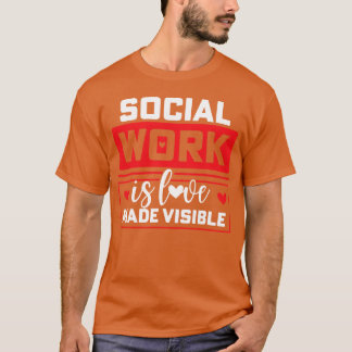 Social Worker Love boy Tシャツ