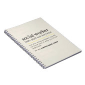  Social Worker noun ノートブック (右側)