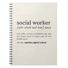  Social Worker noun ノートブック
