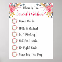 Social Worker Office Door Signの場所