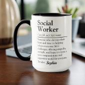 Social Worker Personalized Appreciation Gift マグカップ