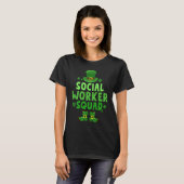 Social Worker Squad Happy St Patrick's Day Leprech Tシャツ (正面フル)