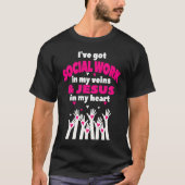 Social Worker Work Christian MSW Graduation 2023 M Tシャツ (正面)