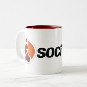 SocialFeetの信号器のマグ ツートーンマグカップ (正面左)